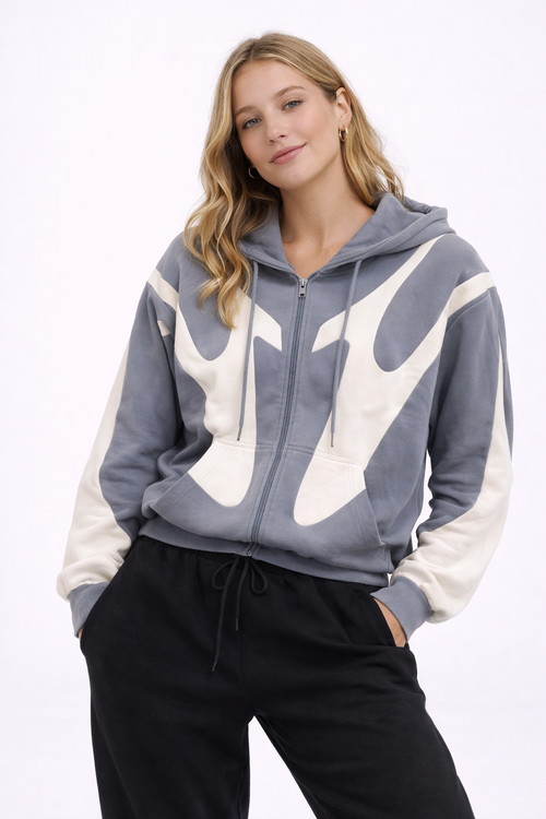 Retro Chaos Zip Hoodie